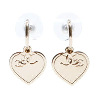 CHANEL Pre-Owned 2017 CC Heart Earrings