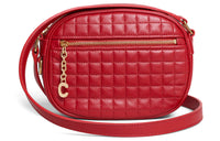 CELINE Calfskin Small Square Camera Bag Shoulder Bag Crossbody Bag Small Size Women's Red