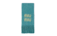 MIU MIU Knit Scarves Women's Blue