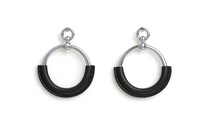 HERMES Earrings Women's Black