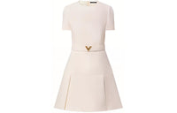LOUIS VUITTON SS24 Short-Sleeved Dresses Women's Ecru