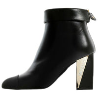 CHANEL Ankle Boots Women's Black