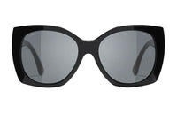 CHANEL Irregular Shape Sunglasses Unisex Black