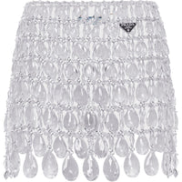 PRADA Casual Short Skirts Women's White