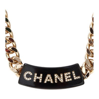 CHANEL Gold-Plated Necklaces Unisex Gold