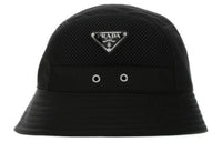PRADA Nylon Bucket Hats Men's Black