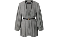 LOUIS VUITTON Draped Micro Check Jacket