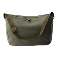 PRADA Cow Leather Shoulder Bag Large Size Men's Dark Olive Green