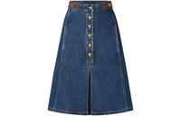 LOUIS VUITTON FW21 Denim Short Skirts Women's Blue