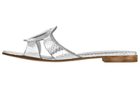 LOUIS VUITTON Isola Slip-Resistant Slide Slippers Women's Silver