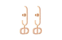 DIOR 30 Montaigne Earrings Women's Rose Gold