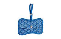 GOYARD Chien Gris Canvas With Leather Pet Bag Merch Unisex Blue