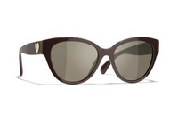 CHANEL Butterfly Sunglasses Women's Brown