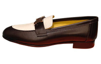 HERMES Loafers Women's Black White