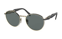 PRADA Metal Oval Sunglasses Women's Black
