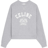 CELINE SS25 Sweatshirt Women's Gray White