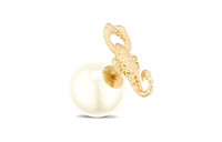 DIOR Stud Earrings Women's Gold
