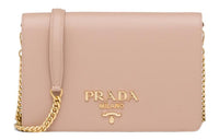 PRADA Saffiano Leather Handbag Shoulder Bag Crossbody Bag Mini Women's Pink