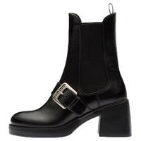 MIU MIU Short Chelsea Boots 7.5cm Women's Black