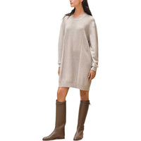HERMES SS24 Long-Sleeved Dresses Women's Natural Beige