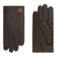 HERMES Leather Other Gloves Men's Mocha