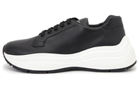 PRADA Logo Embossed Chunky Sole Sneaker 'Black White'