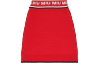 MIU MIU Casual Short Skirts Women's Red