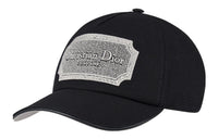 DIOR Cotton Baseball Caps Unisex Black