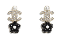 CHANEL Earrings Women's Black