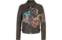 DIOR Quarterly New Products Leather Jackets Men Brown