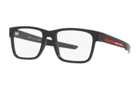 PRADA Plastic Rectangular Eyeglass Frames Men's Black