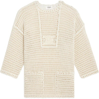 CELINE Triomphe Baja In Crocheted Wool