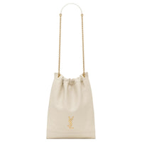 SAINT LAURENT Jamie Sheepskin Handbag, Shoulder Bag Women's Vintage White