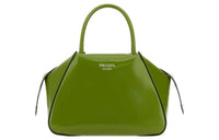 PRADA Calfskin Shoulder Bag Crossbody Bag Handbag Small Size Women's Green