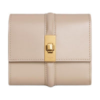 CELINE Shiny Calfskin Wallet Small Size Women's Cappuccino