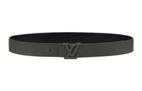 LOUIS VUITTON Aerogram Cow Leather Belts Men's Width 3.5CM