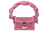 MIU MIU Leather Handbag Shoulder Bag Women's Pink