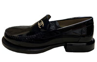 CHANEL Casual Loafers Shoes Women's Black