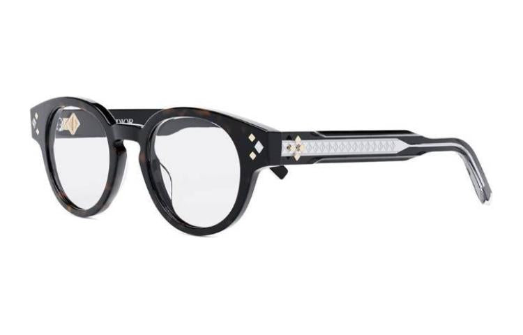 DIOR - Round Eyeglass Frames Unisex Black
