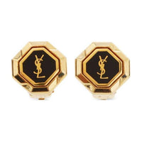 SAINT LAURENT Gold-Plated Clip-On Earrings Women's Gold