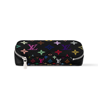 LOUIS VUITTON X Takashi Murakami Monogram Multicolor Sunglass Pouch Black Multicolored
