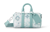 LOUIS VUITTON Keepall Bandouliere 25 Crystal Blue