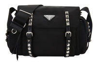 PRADA Fabric Crossbody Bag, Shoulder Bag Women's Black