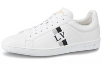 LOUIS VUITTON Luxembourg Stylish Skateboarding Shoes Men's White Black