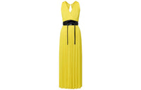 LOUIS VUITTON Pleated Jersey Long Dress