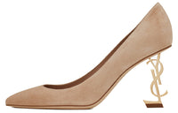 SAINT LAURENT Irregular Heel High Heels Women's Beige