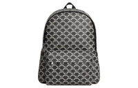 CELINE Cow Leather Backpack Men's Black & White