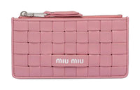 MIU MIU Leather Wallet Women's Pink