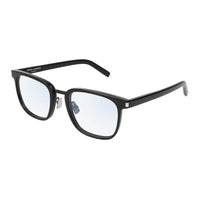 SAINT LAURENT Acetate Square Eyeglass Frames Men's Black
