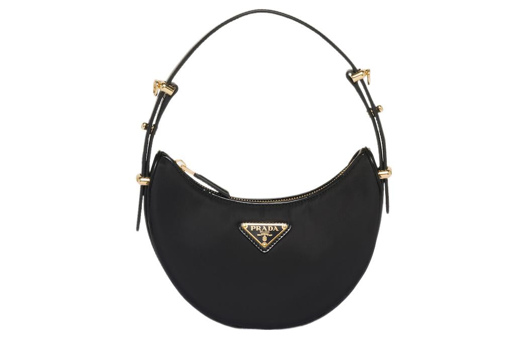 PRADA Arque Recycled Nylon Handbag, Shoulder Bag Mini Women's Black